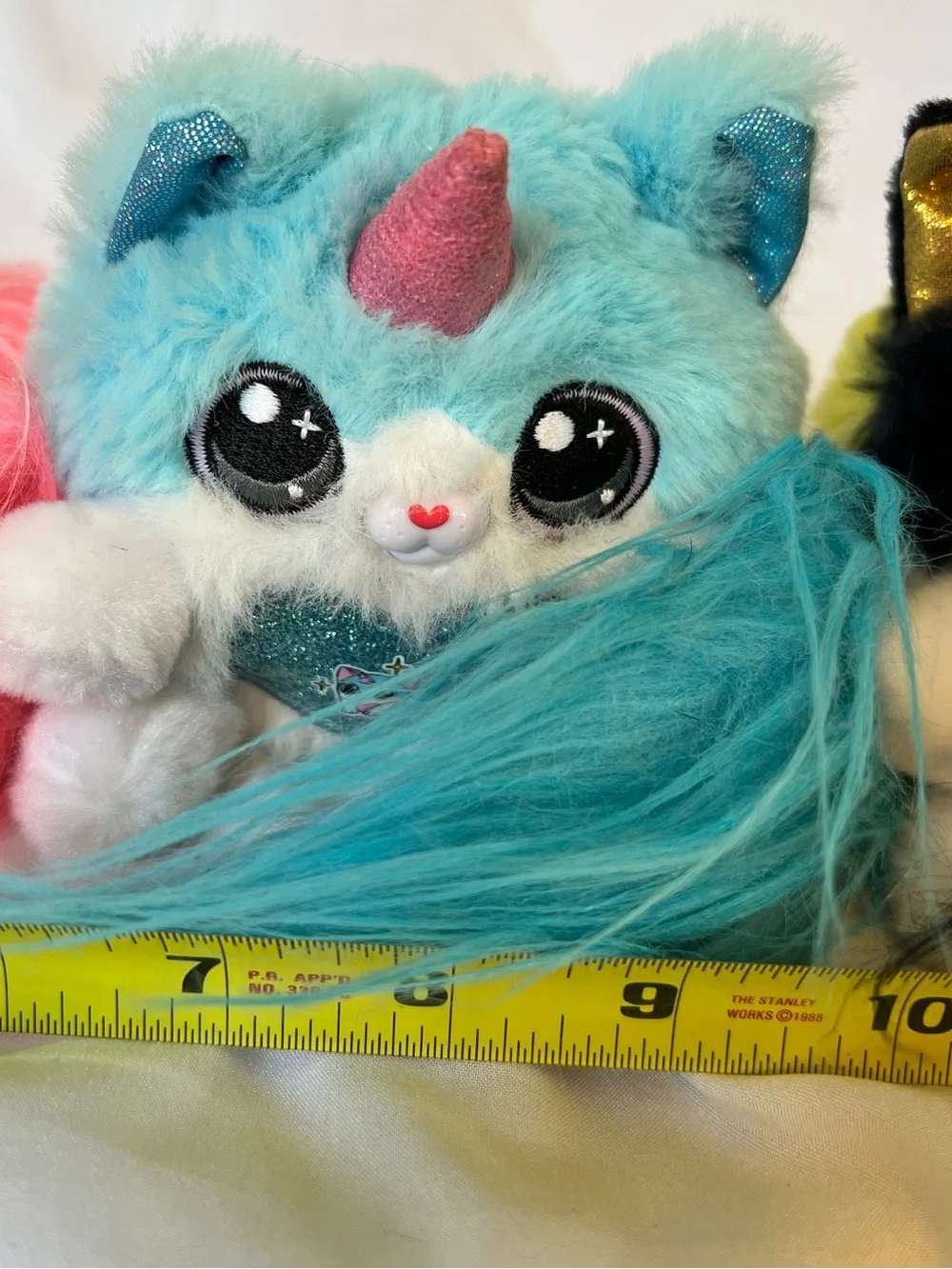 Set of  3 Rainbocorn Kittycorn & 1 bunnycorn miniature stuffed animals